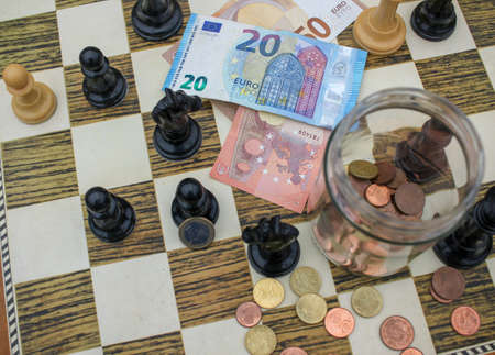 the art of saving euros when the economy is in recessionの写真素材