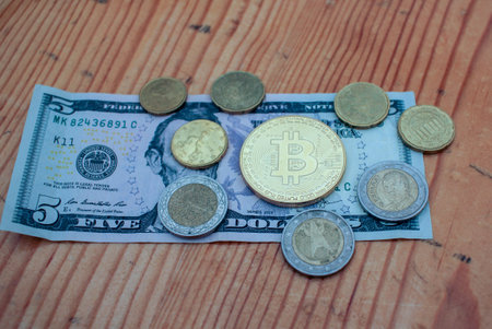 bitcoin shines with its own light between other currencies