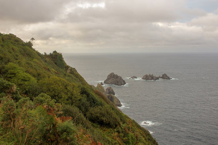 sunset in cape Ortegal in Galicia, Spain