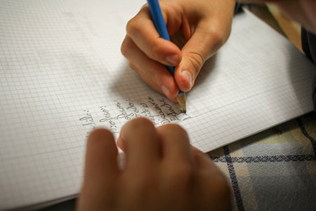 Education in Action: Kid Doing Homework