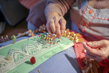 Elegant Threads: Senior Artistry in the Art of Bobbin Lace