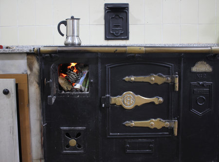 Rustic Aromas: Coffee Brewing on a Wood-Burning Stove