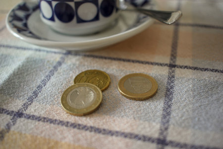 the increase in price of coffee due to inflationの写真素材