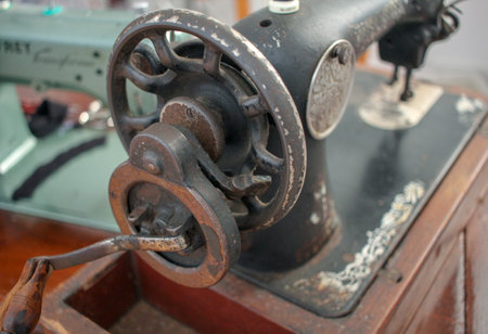 an old sewing machine still working