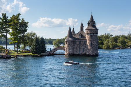 Boldt Castle on the St. Lawrence in summerのeditorial素材