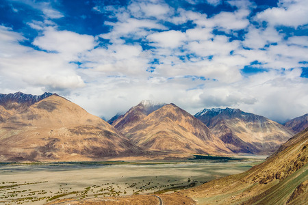 Nubra Valley, Ladakh, Himalyas, Indiaの写真素材