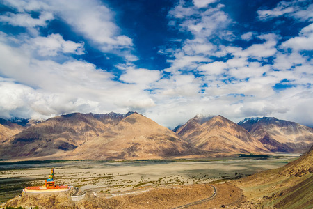 Nubra Valley, Ladakh, Himalyas, Indiaの写真素材