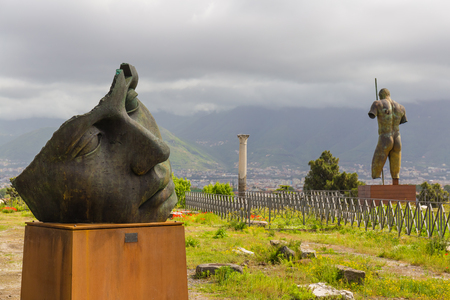 Archeological site of Pompei, Campania, South of Italyのeditorial素材
