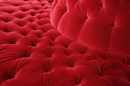 closeup of a soft piece of furnitureの写真素材