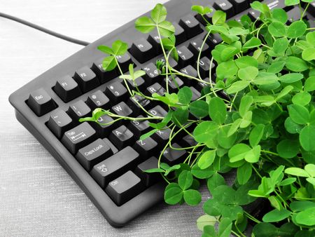 Talking plants log on の写真素材