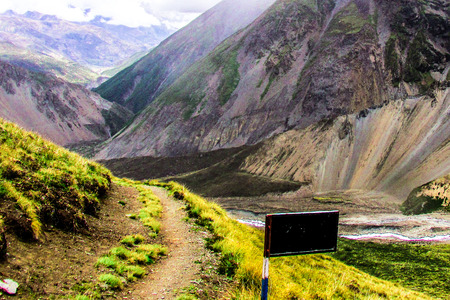 landscape and nature in the Mustang region of Nepal