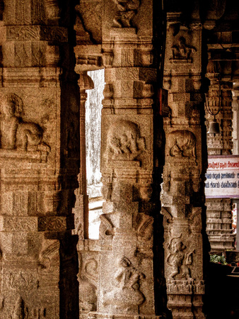 Countryside and nature around Hampi in Indiaの写真素材