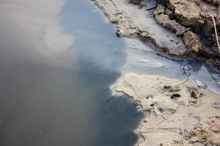Closeup of Dead sea salt crystal in Israel