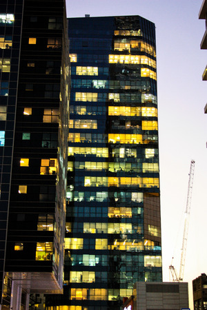 View of the facade of building in Tel Aviv city in Israel January 11-2018 afternoonのeditorial素材