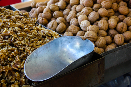 Closeup of dried vegetables in Israel