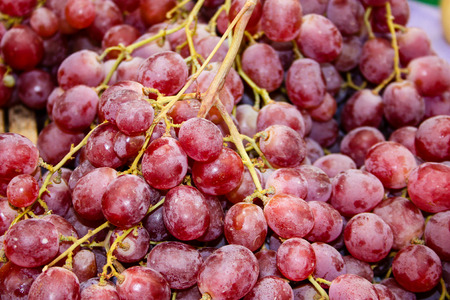 Closeup of grape wine on the market in Israel