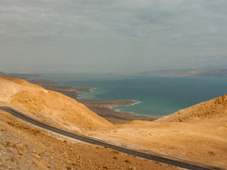 Nature and landscape of the Dead sea area in Israelの写真素材