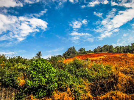 Nature and landscape in Southern Indiaの写真素材