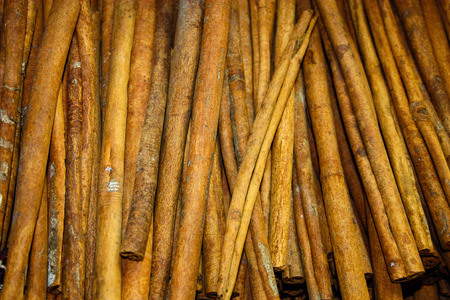 Closeup of different kind of spicesの写真素材