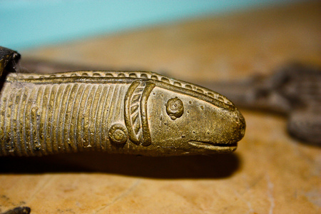 Closeup of handcrafted decorative objectの写真素材