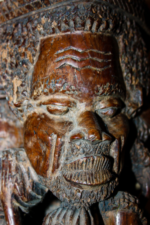 Closeup of handcrafted decorative objectの写真素材