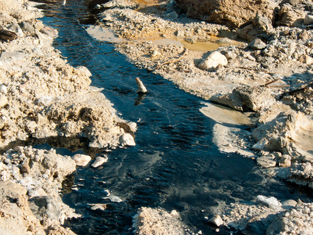 Nature and landscape of the Dead sea in Israelの写真素材