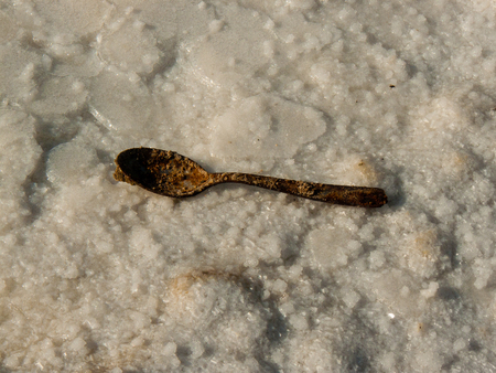 Nature and landscape of the Dead sea in Israelの写真素材