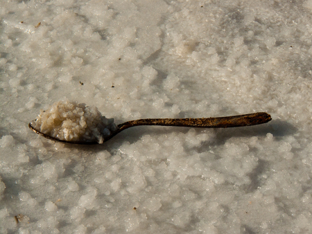 Nature and landscape of the Dead sea in Israelの写真素材