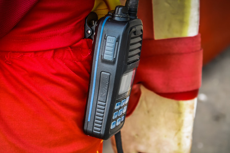 Closeup of life guard working on the beach of Palolem Goa Indiaの写真素材