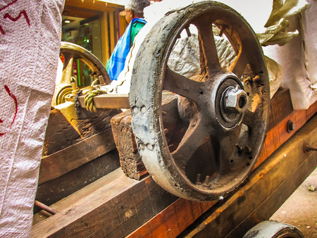 View of the street of Mumbai December 25, 2017 on the morningのeditorial素材