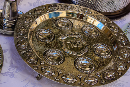 Closeup of handcrafted decorative objects at the bazaar of Jerusalem Israel March 23, 2018 morningのeditorial素材