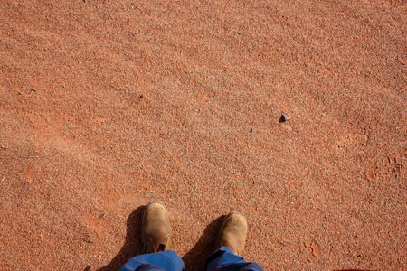 View of the landscape of the Jordanian desert