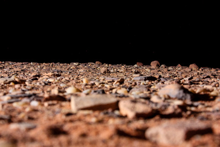 View of the Jordanian desert landscapeの写真素材
