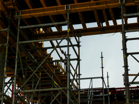 Tel Aviv Israel April 5, 2018 View of a construction site of a new building in Tel Aviv