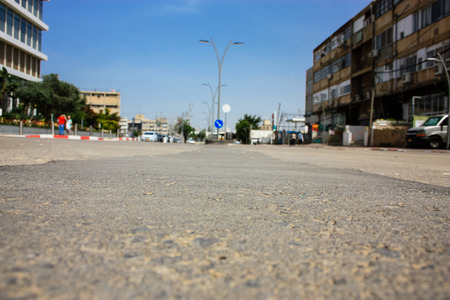 Tel Aviv Israel April 5, 2018 View from the building in the street of Tel Aviv afternoonのeditorial素材