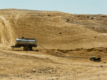 Landscape of the Negev desertの写真素材
