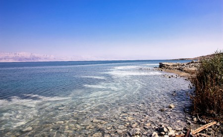Nature and view of the Dead Seaの写真素材