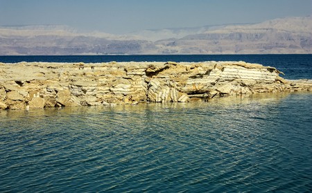 Nature and view of the Dead Seaの写真素材