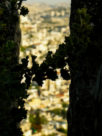 Jerusalem Israel April 16, 2018 Panoramic view of the city of Jerusalem on afternoonのeditorial素材