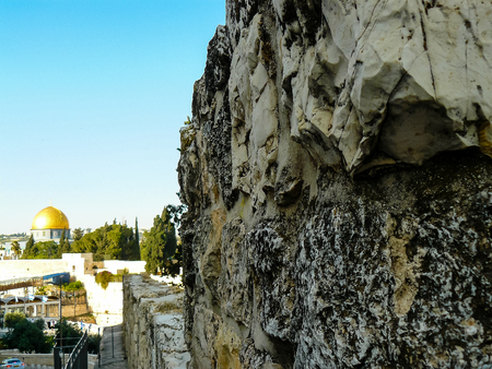Jerusalem Israel April 16, 2018 Panoramic view of the city of Jerusalem on afternoonのeditorial素材