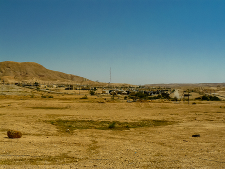 Negev Israel April 14, 2018 View of a Israeli army base in the Negev desert afternoon