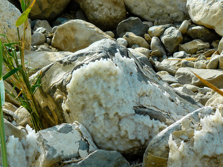 View of the nature of the Dead Sea area in Israelの写真素材