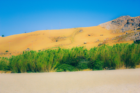 View of the nature and landscape of Crete islandの写真素材