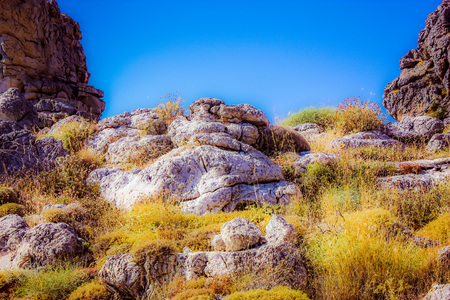 View of the nature and landscape of Crete island