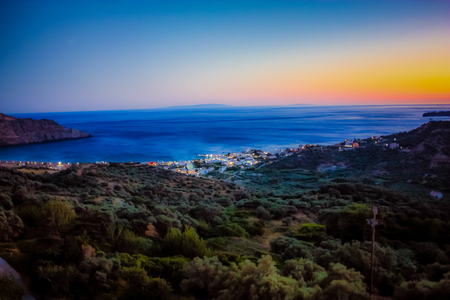 View of the nature and landscape of Crete islandの写真素材