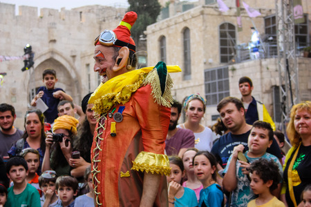 Jerusalem Israel May 10, 2018 The celebrations of the Middle Kingdom of the Golden Tooth Festival at...