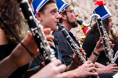 Jerusalem Israel May 10, 2018 The celebrations of the Middle Kingdom of the Golden Tooth Festival at...