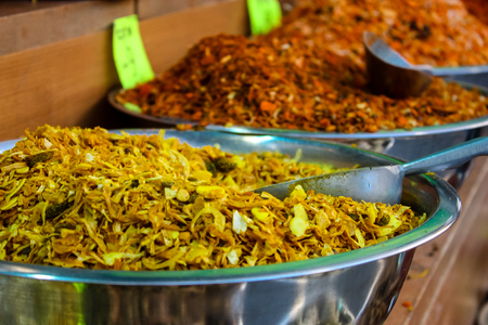 Jerusalem Israel May 24, 2018 Closeup of various spices sold in the market of Jerusalem in Israelのeditorial素材