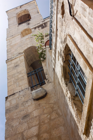 Jerusalem Israel May 21, 2018 View of the street of the old city of Jerusalem in the Jewish quarter in the eveningのeditorial素材