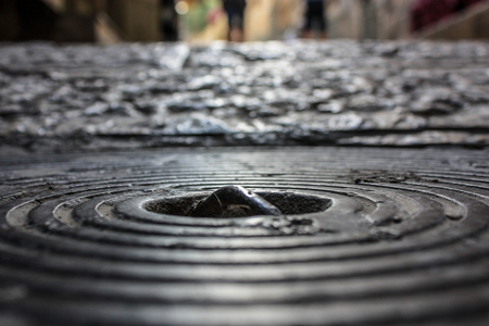 Jerusalem Israel June 07, 2018 View of the street of the old city of Jerusalem from the groundの写真素材
